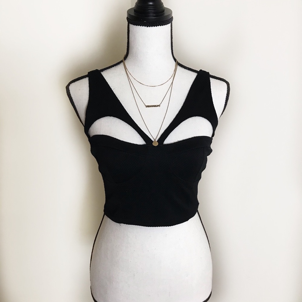 ASOS Harness Crop Top with Cut-Out Detail
